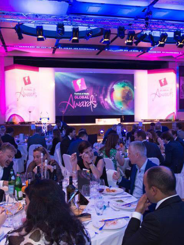 Festival of Media live awards event