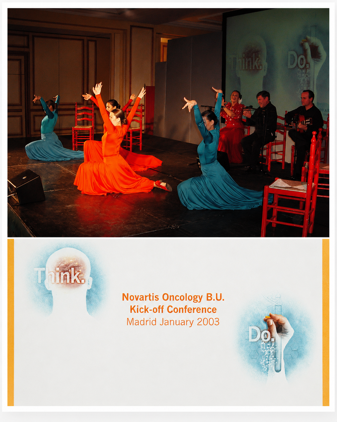 Flamenco performance at the Novartis Oncology Business Unit kick-off conference in Madrid in January 2003