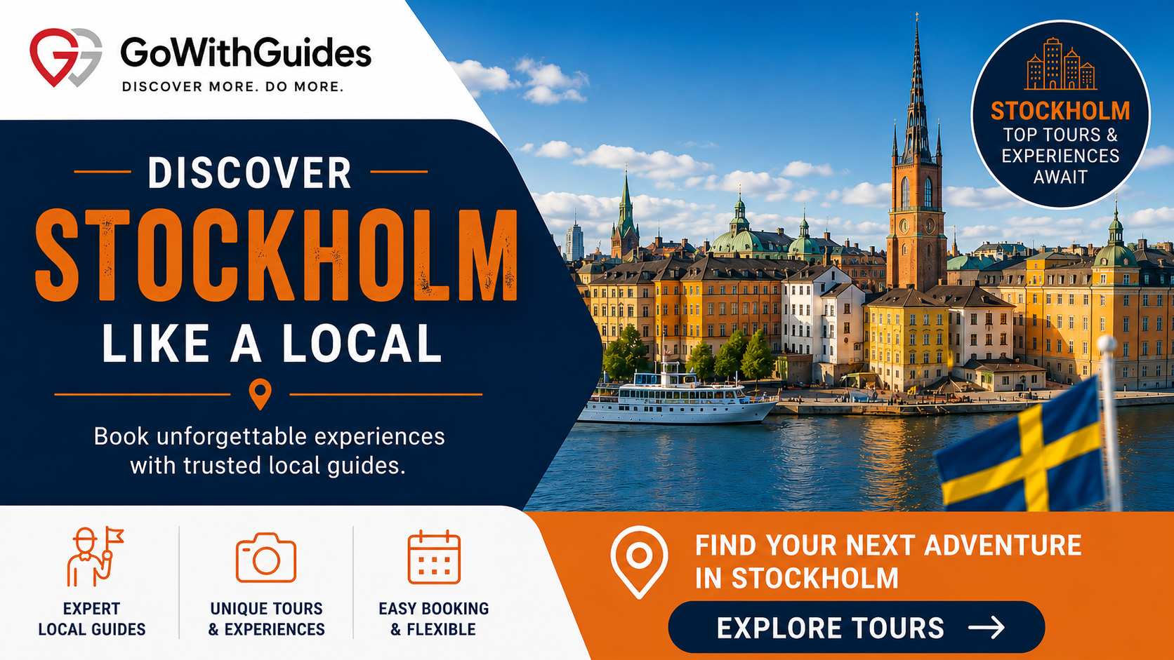 Discover Stockholm with trusted local guides through GoWithGuides