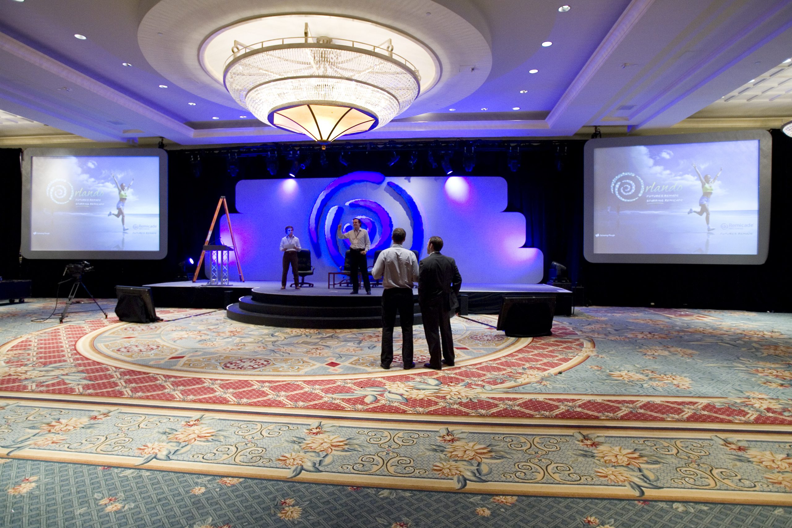 Completed stage and projection system for the EUCAN Orlando event