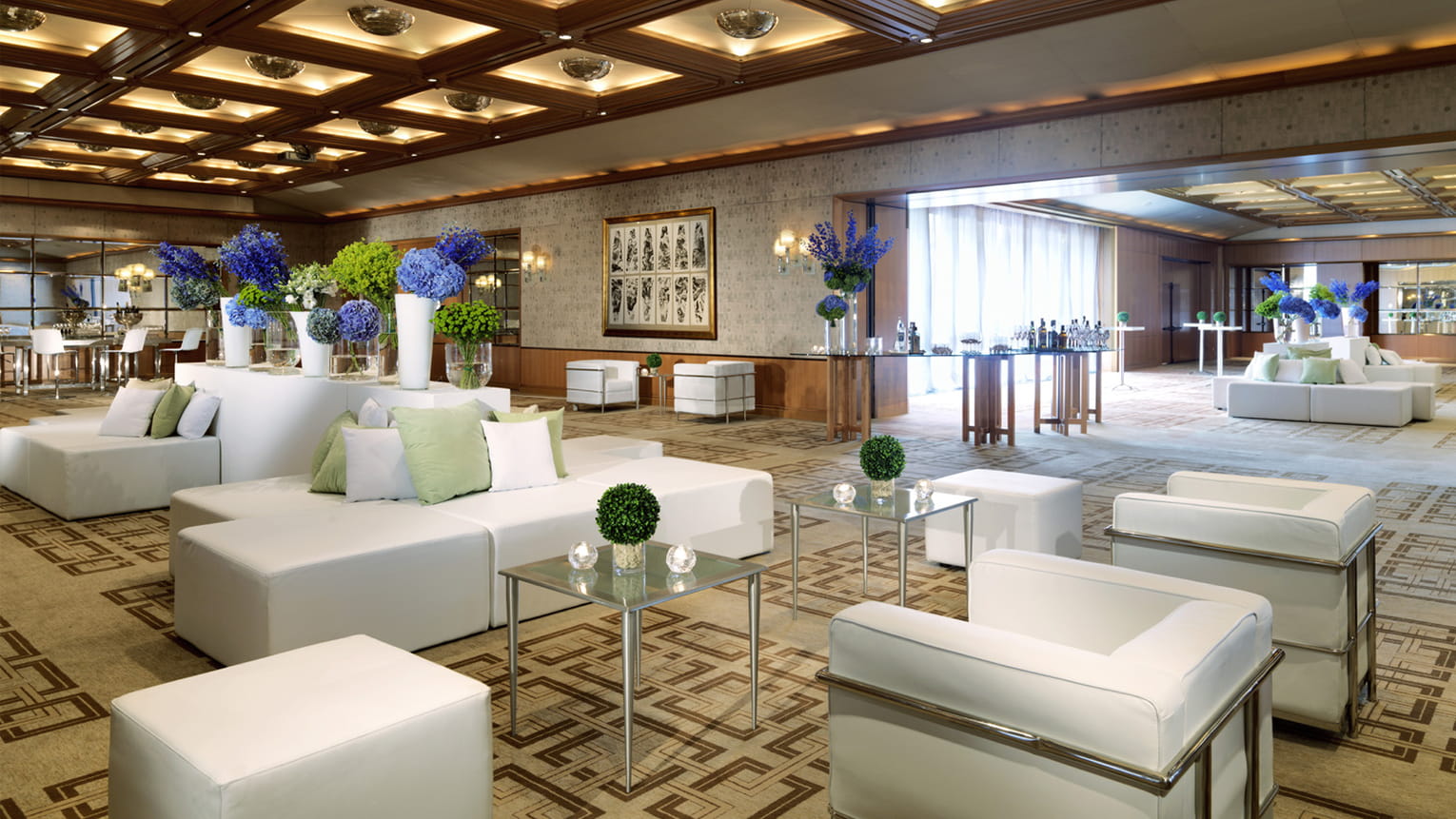Conference reception area at Four Seasons Hotel Milan