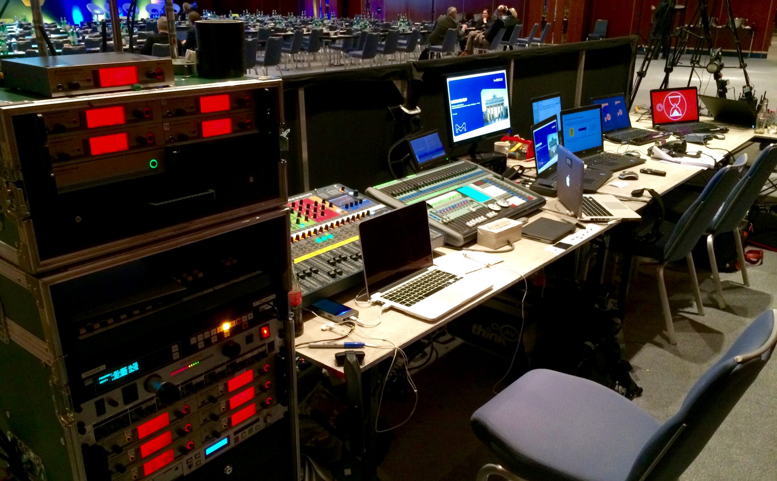 AV control position at the Maritim ProArte Hotel Berlin in 2016