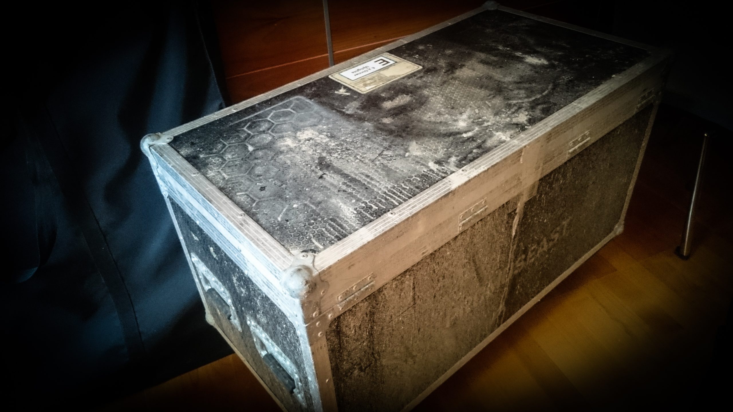 Road trunk delivered in Venice for a conference event