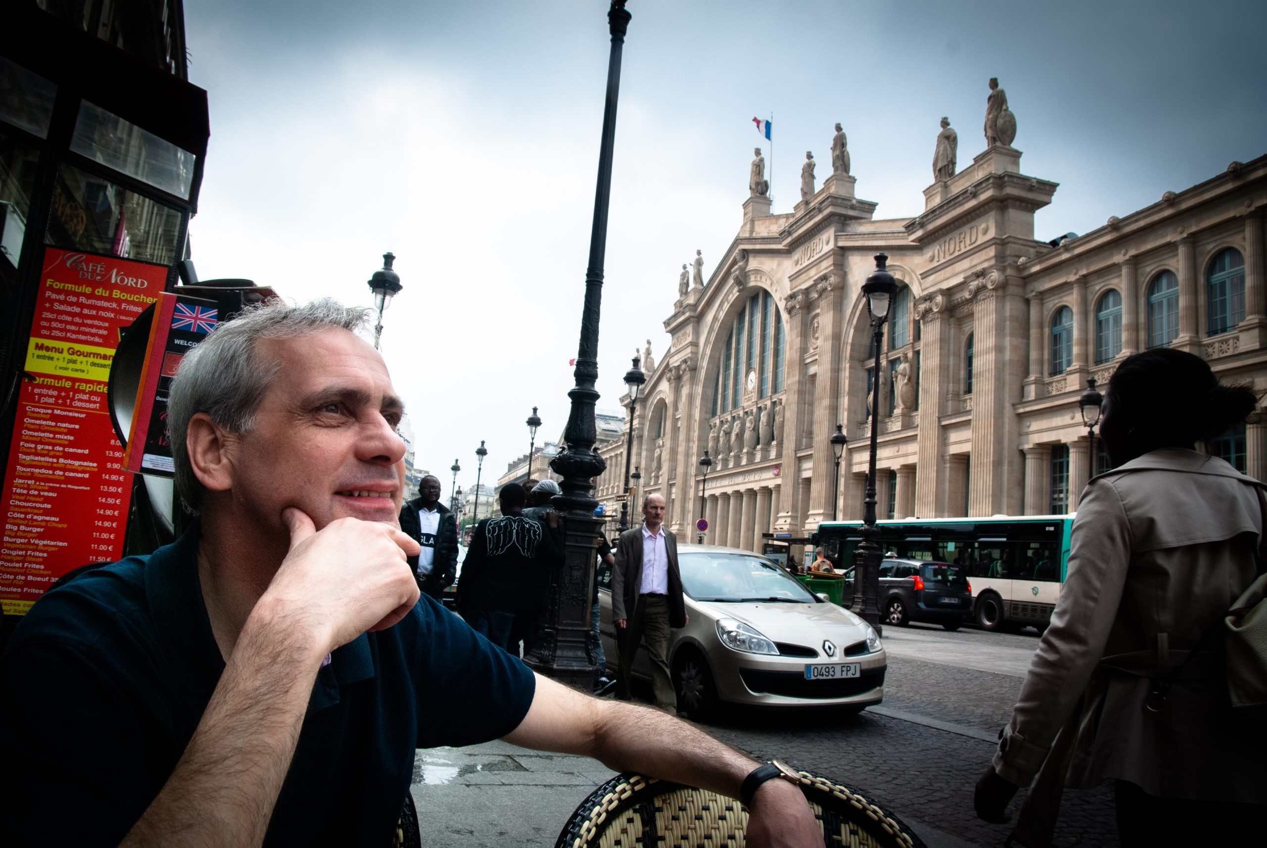 At Gare du Nord railway station in Paris during a conference journey