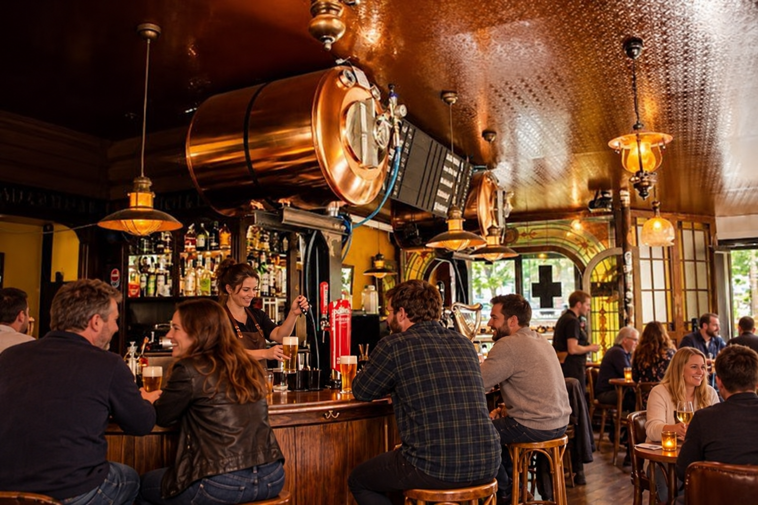 Favourite Paris pub used by the conference crew after the working day