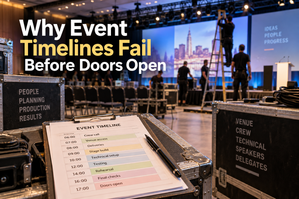 Why Event Timelines Fail Before Doors Open