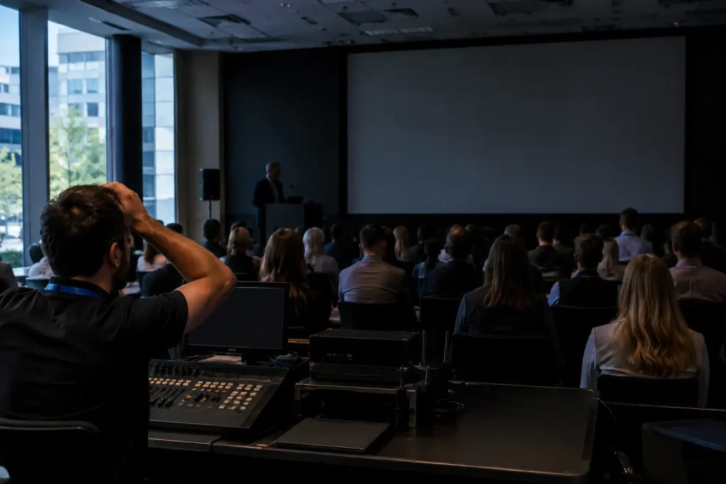 When Conference Power Failure Stops the Room